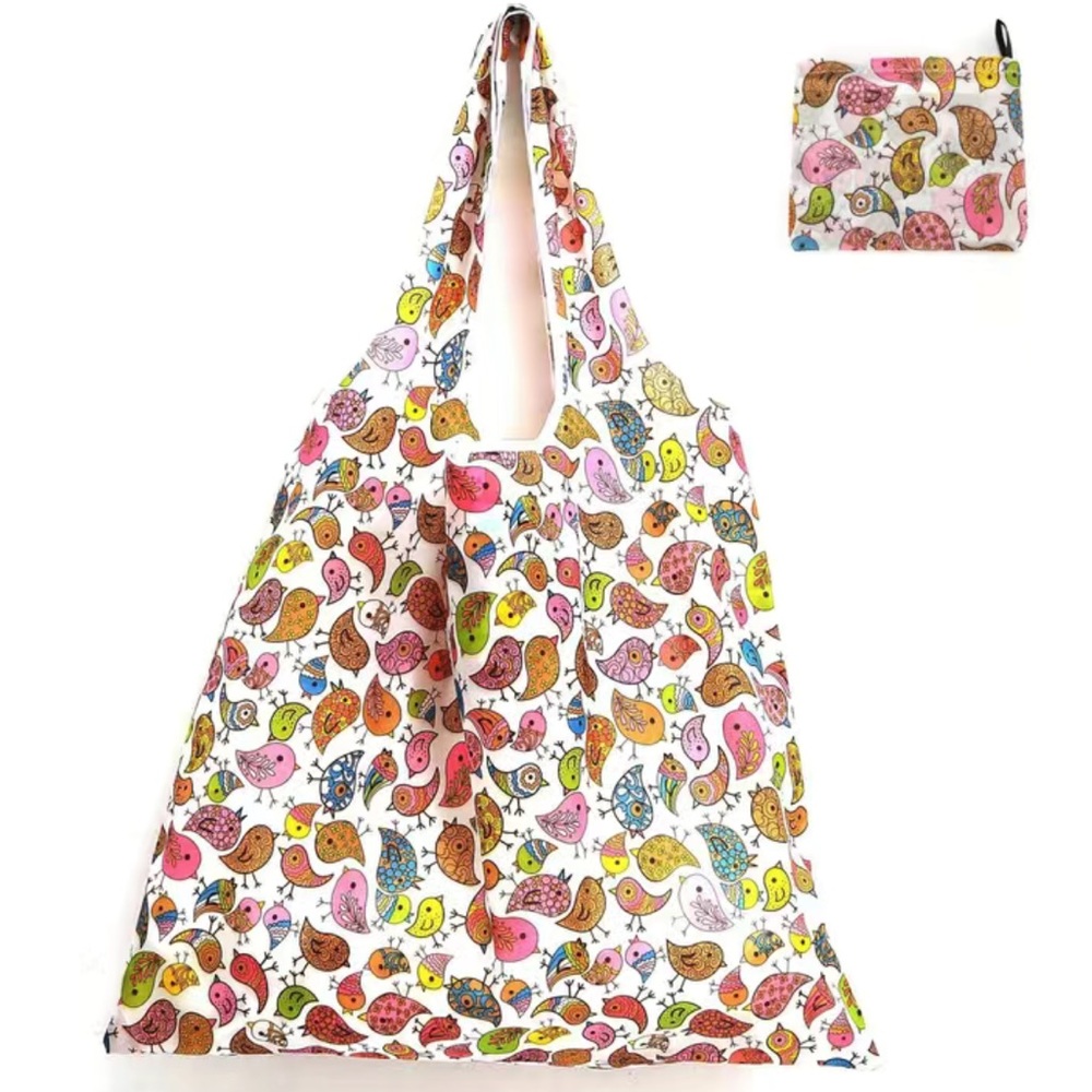 Vintage Birds Reusable Shopping Bag / Tote